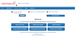 Desktop Screenshot of moderncoupon.com