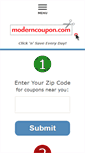 Mobile Screenshot of moderncoupon.com